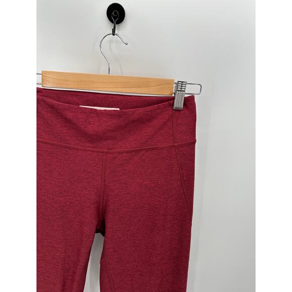 Outdoor Voices Leggings Women MEDIUM Red Burgundy Pull On Stretch Activewear - Picture 4 of 9